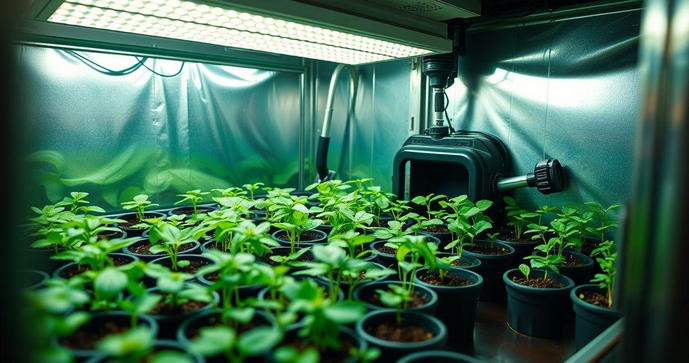 Manutenção de câmara de germinação para saúde das plantas Manutenção de câmara de germinação para saúde das plantas